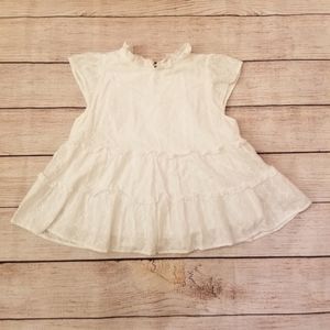 Jun & Ivy ruffle eyelet blouse